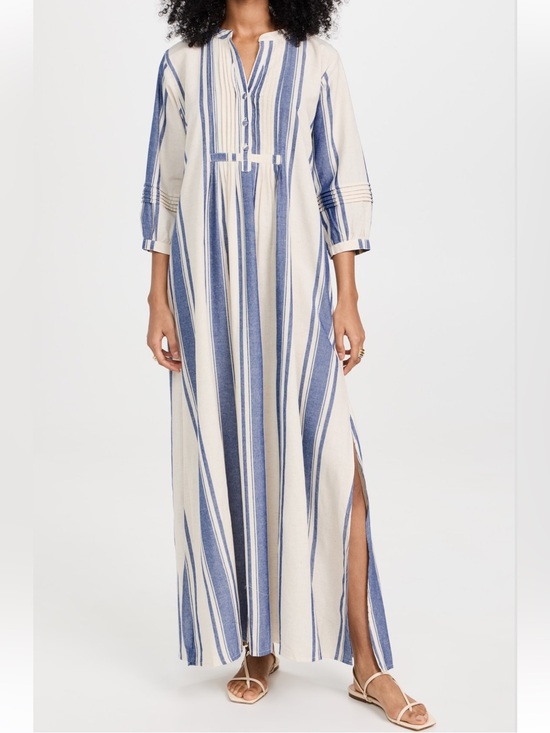 Natalie Martin Dresses & Skirts - NWT NATALIE MARTIN Collection Sammie French Striped Blue Cream Maxi Dress LG